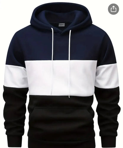 A.B 3 colour Nevy Blue ]Polyester Fleece Plain Hoodie