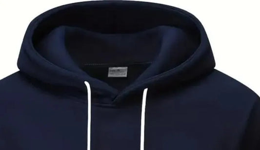 A.B 3 colour Nevy Blue ]Polyester Fleece Plain Hoodie