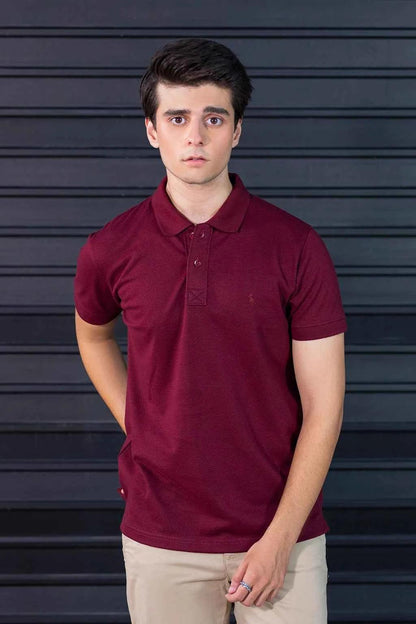 Men's Maroon Polo Shirt